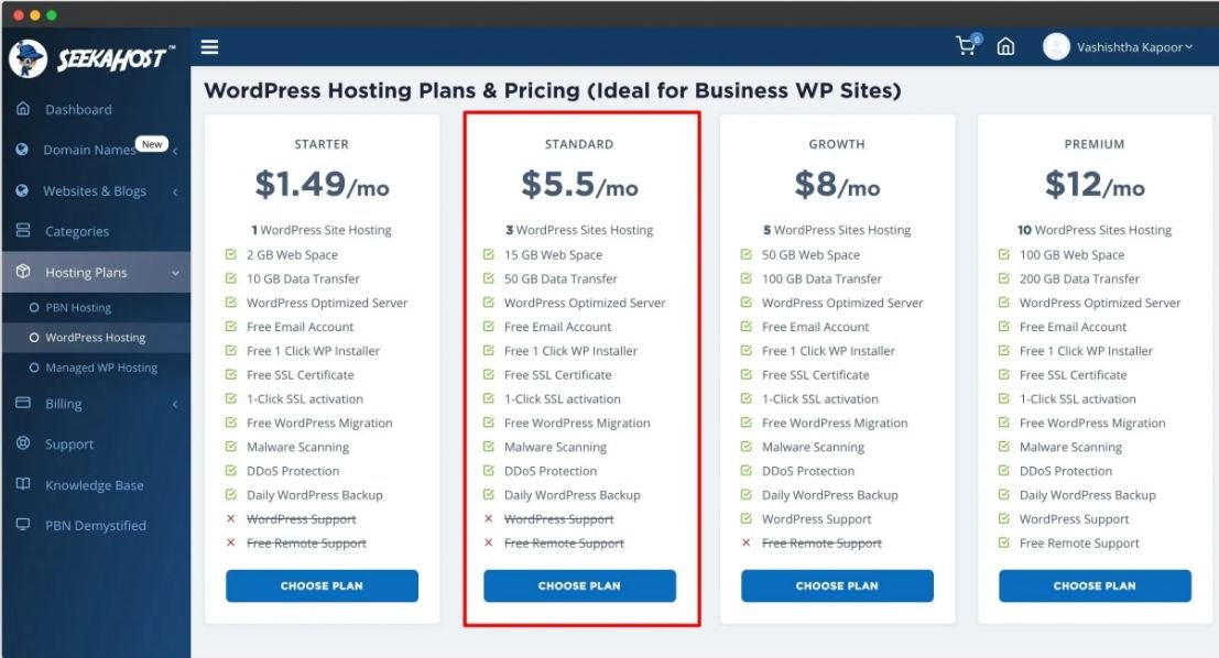 seekahostapp-wordpress-hosting-manager-plans