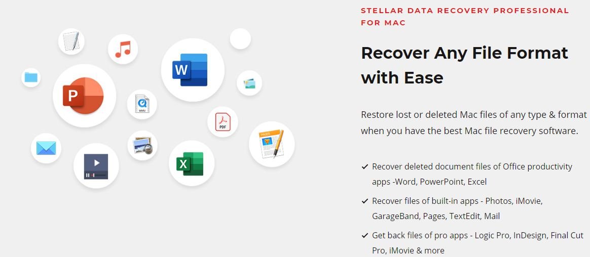 Stellar Data Recovery software restores your lost data