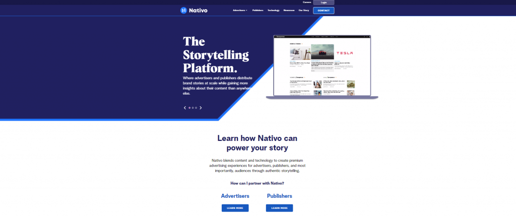 nativo homepage